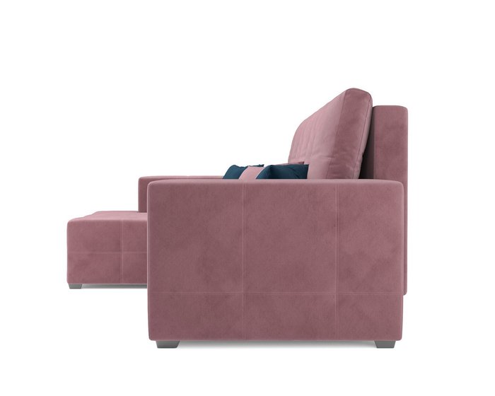 Угловой диван-кровать Монреаль пудрового цвета левый угол - лучшие Угловые диваны в INMYROOM