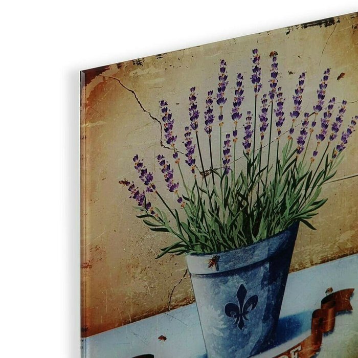Картина Лаванда Стеклянный 1 x 30 x 30 cm - купить Картины по цене 2105.0