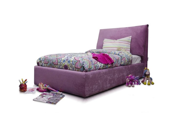 Кровать с подъемным механизмом Trendy 120х190 розового цвета