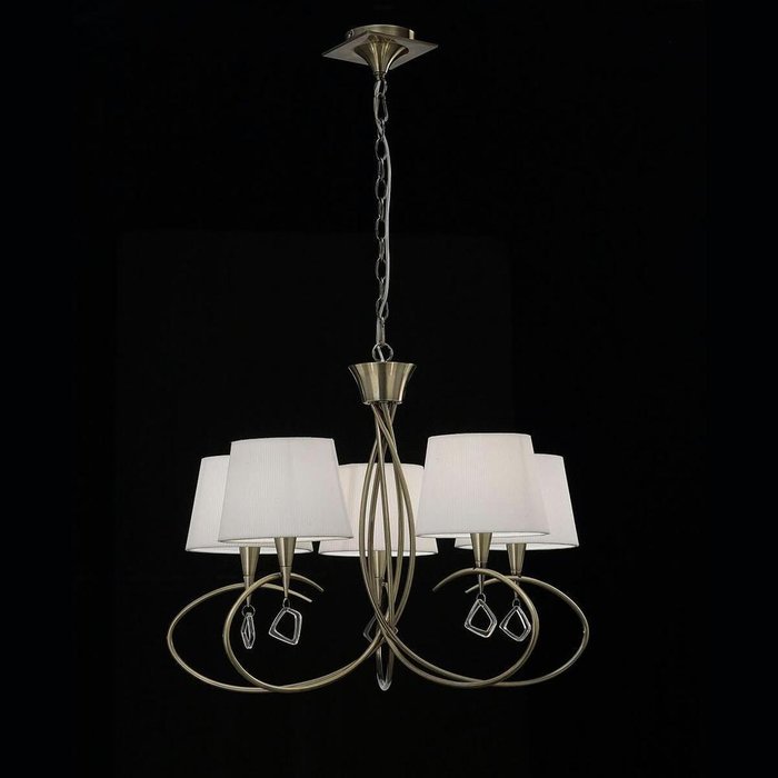 Подвесная люстра Mara Antique Brass в стиле арт-деко  - лучшие Подвесные люстры в INMYROOM
