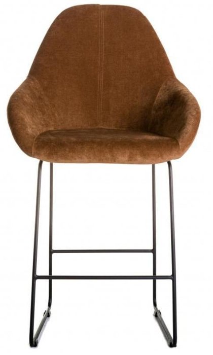 Кресло полубарное Kent коричневого цвета - лучшие Барные стулья в INMYROOM