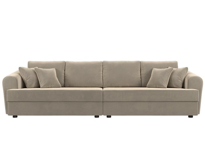 Прямой диван-кровать Милтон бежевого цвета  - купить Прямые диваны по цене 66999.0