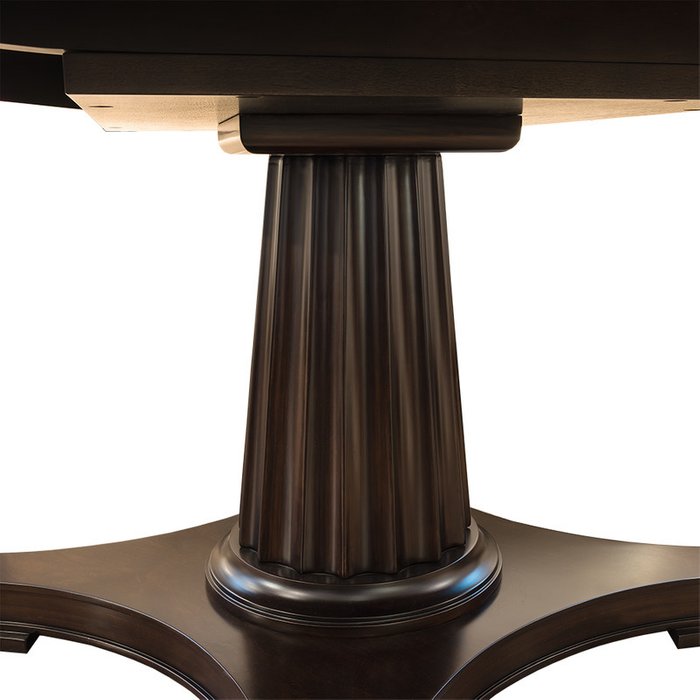 Обеденный стол раздвижной Mestre с отделкой из шпона вишни - лучшие Обеденные столы в INMYROOM