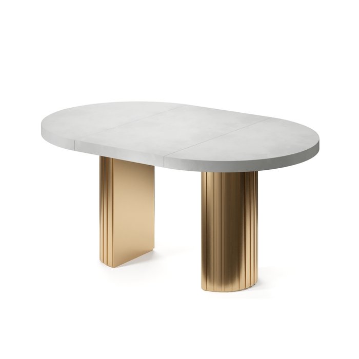 Обеденный стол раздвижной Регул L на золотом основании - купить Обеденные столы по цене 136160.0