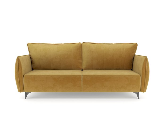 Прямой диван-кровать Осло желтого цвета - купить Прямые диваны по цене 41790.0