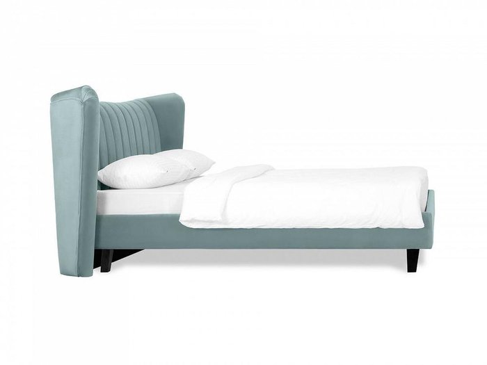 Кровать Queen II Agata L 160х200 серо-голубого цвета - лучшие Кровати для спальни в INMYROOM