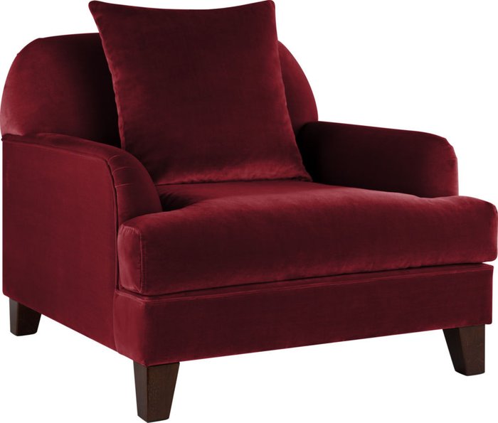 Кресло Poly Red бордового цвета