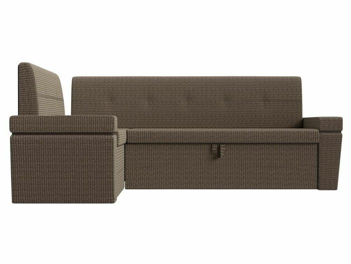 Угловой диван-кровать Деметра бежево-коричневого цвета левый угол - купить Угловые диваны по цене 43999.0