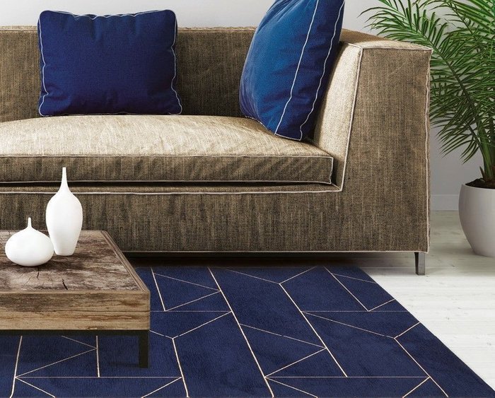 Ковер Marlin Indigo 160х230 синего цвета - купить Ковры по цене 34850.0 Ковер Marlin Indigo 160х230 синего цвета - купить Ковры по цене 34850.0
