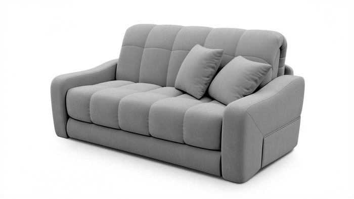 Диван Стелла Лайт 120х200 серого цвета Диван Стелла Лайт 120х200 серого цвета