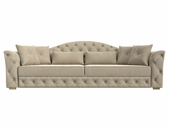 Прямой диван-кровать Артис бежевого цвета - купить Прямые диваны по цене 71999.0