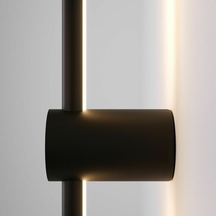 Настенный светодиодный светильник Cane черного цвета - купить Бра и настенные светильники по цене 7660.0