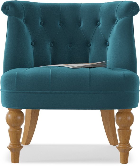 Кресло Мока Bouji Chair Azur темно-голубого цвета - купить Интерьерные кресла по цене 17400.0