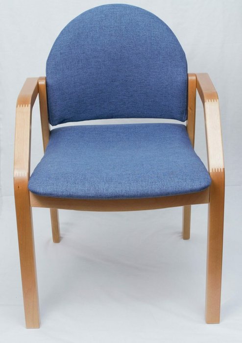Стул-кресло Джуно синего цвета - купить Обеденные стулья по цене 7590.0