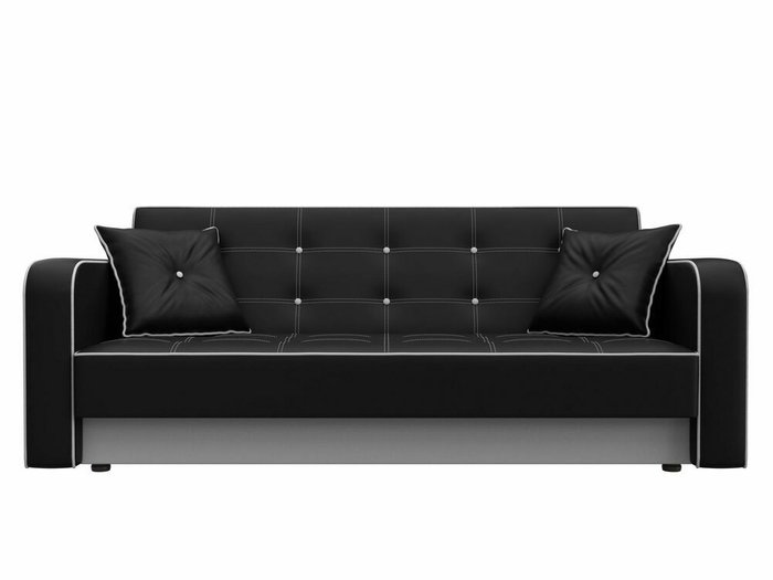 Диван-кровать Тур черного цвета (экокожа) - купить Прямые диваны по цене 29999.0