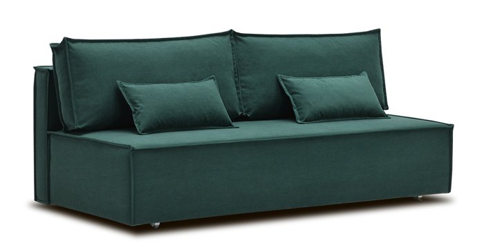 Диван-кровать Фабио темно-зеленого цвета - купить Прямые диваны по цене 41600.0