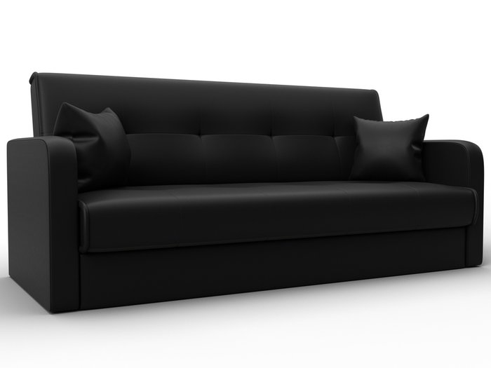 Диван-книжка Надежда черного цвета (экокожа) Диван-книжка Надежда черного цвета (экокожа)