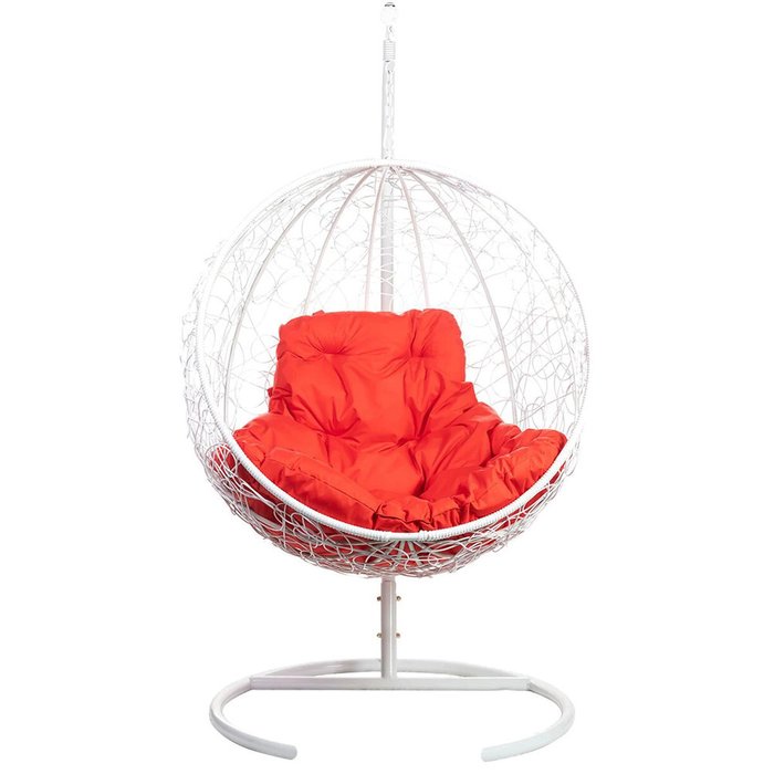 Кресло подвесное Kokos с красной подушкой - лучшие Подвесные кресла в INMYROOM