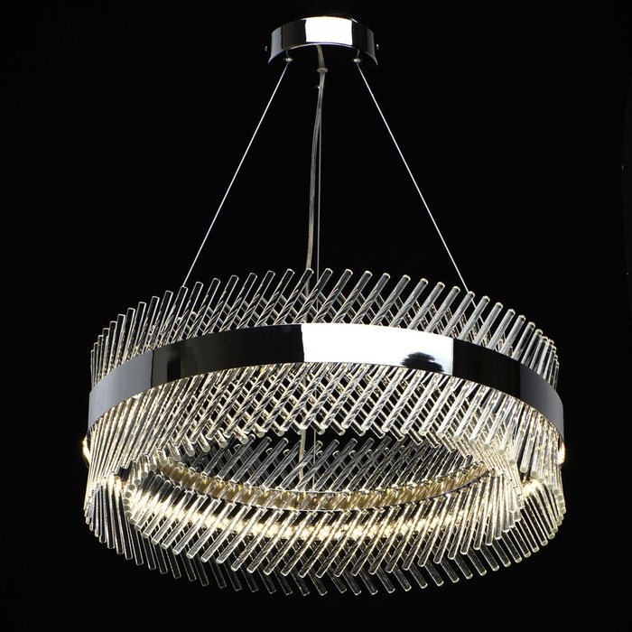 Подвесной светодиодный светильник Аделард из стеклянных разнонаправленных трубочек - лучшие Подвесные люстры в INMYROOM