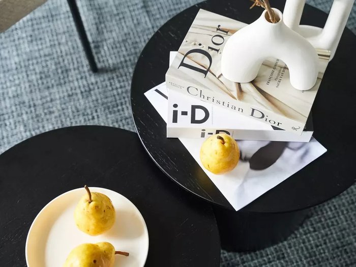 Стол журнальный Mono D80 черного цвета - купить Журнальные столики по цене 31000 Стол журнальный Mono D80 черного цвета - купить Журнальные столики по цене 31000