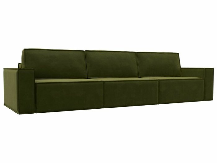 Прямой диван-кровать Куба лонг зеленого цвета