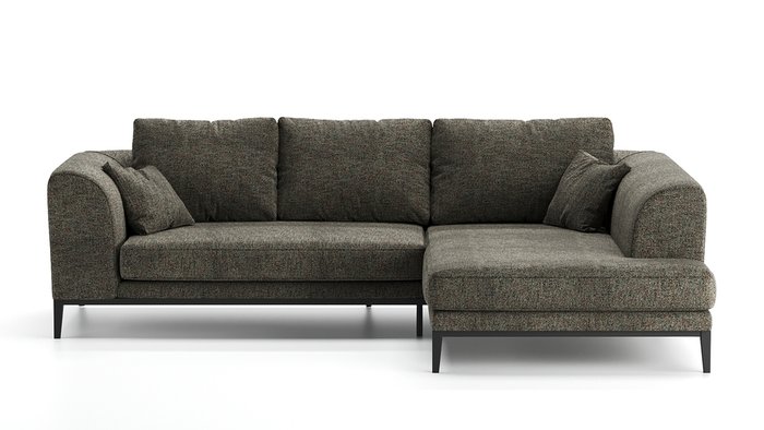 Угловой диван Nelly светло-серого цвета правый - купить Угловые диваны по цене 275000.0