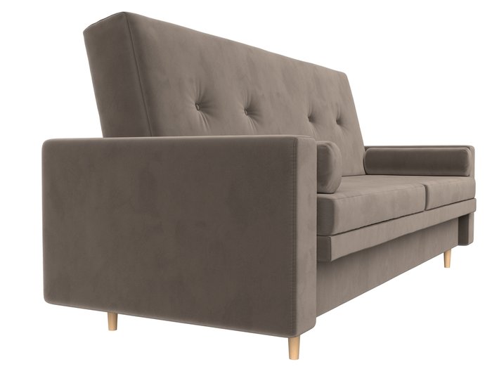 Прямой диван-кровать Белфаст коричневого цвета (книжка) - лучшие Прямые диваны в INMYROOM