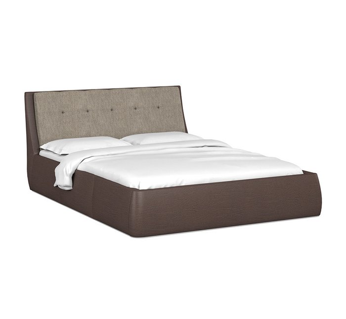 Кровать Гесиона 160х200 темно-коричневого цвета с подъемным механизмом 