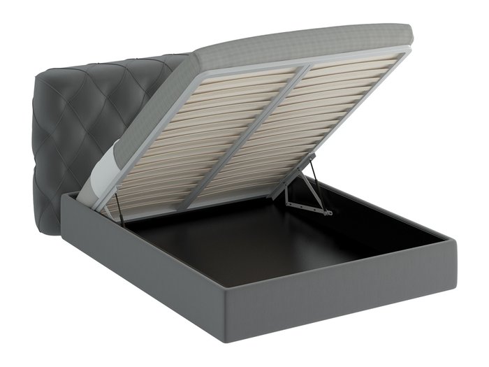 Кровать Ember темно-серого цвета 160х200 - купить Кровати для спальни по цене 49490.0