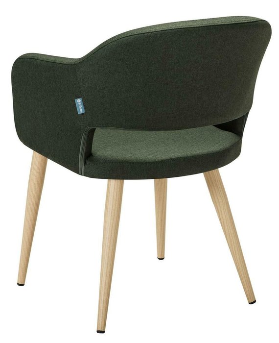 Стул Oscar темно-зеленого цвета с бежевыми ножками - лучшие Обеденные стулья в INMYROOM