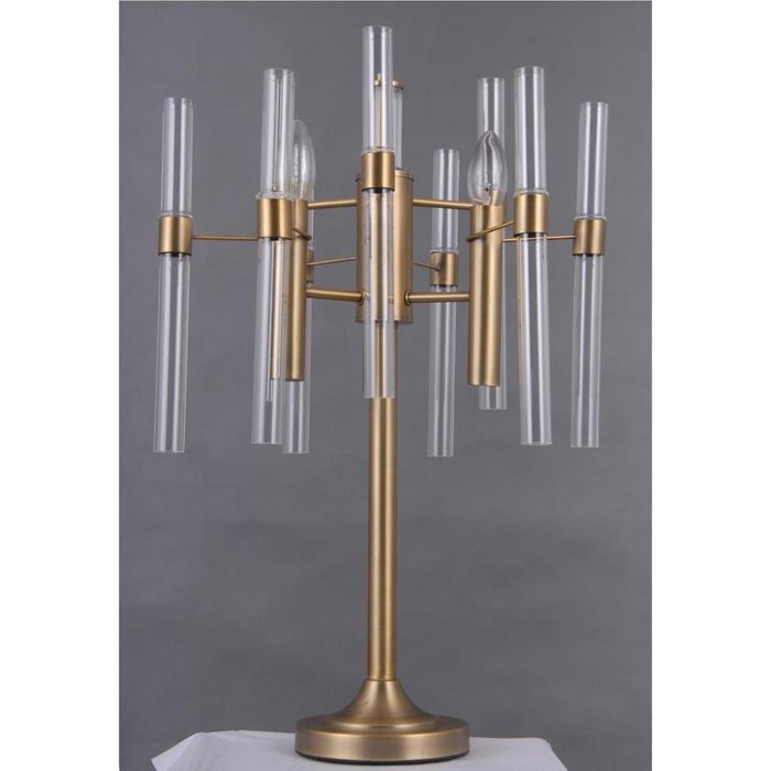 Настольная лампа Альгеро из металла и стекла  - купить Настольные лампы по цене 22980.0