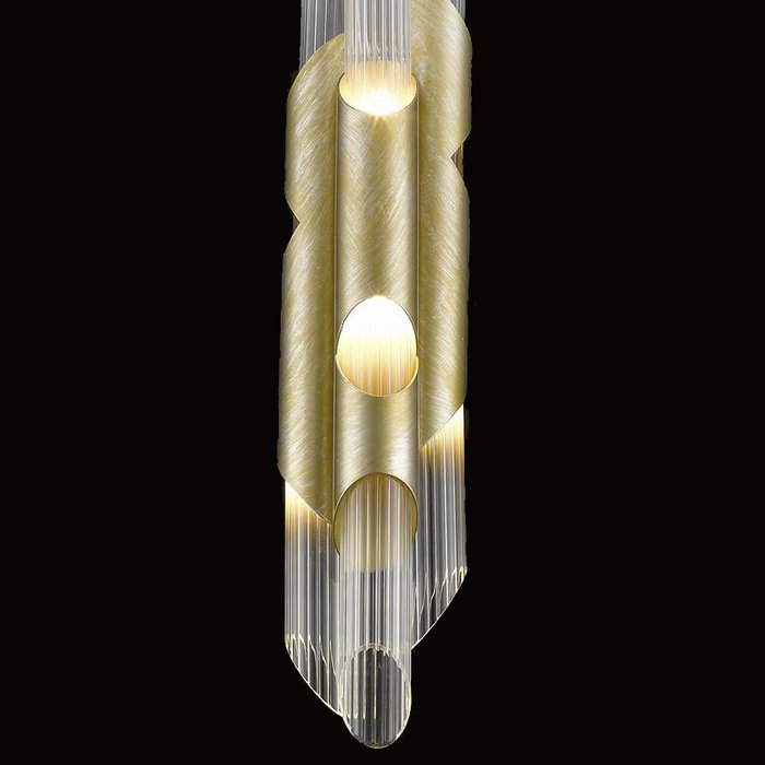 Подвесной светильник из стекла и металла - купить Подвесные светильники по цене 22410.0