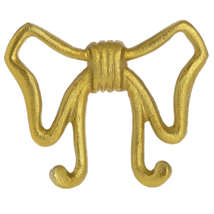 Крючок настенный из металла золотого цвета