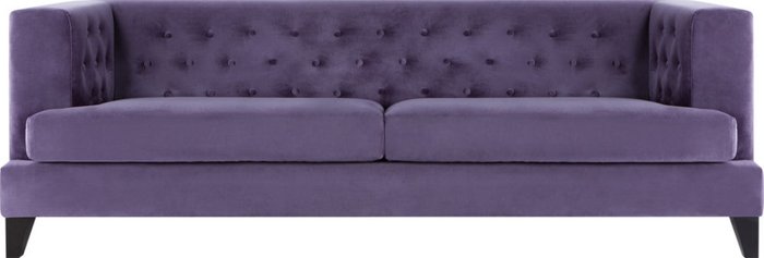 Диван с обивкой из фиолетовой ткани  - купить Прямые диваны по цене 94120.0