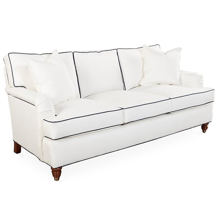 Диван Kate Sleeper Sofa White Crypton белого цвета - купить Прямые диваны по цене 127000.0