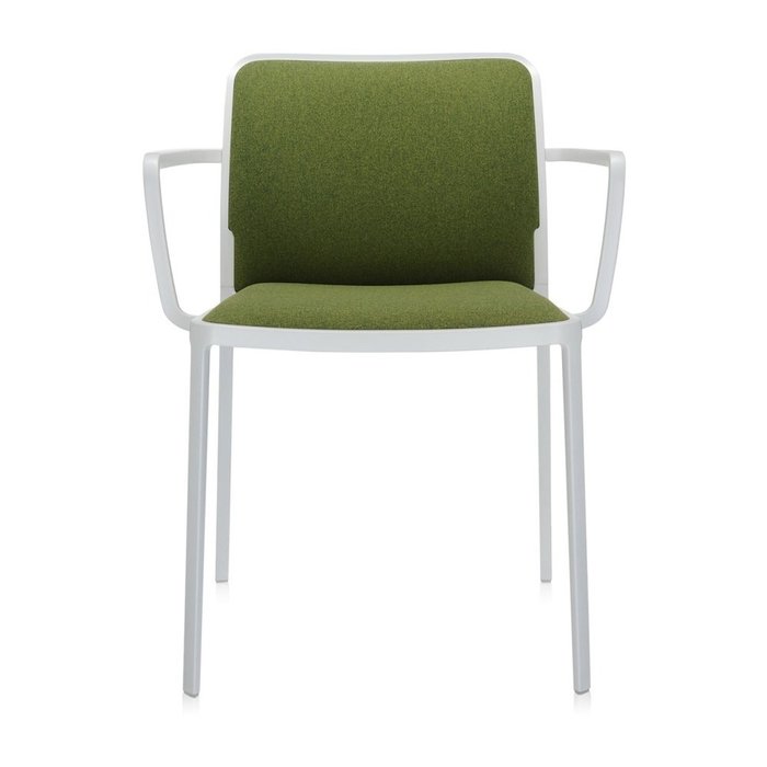 Стул Audrey Soft зеленого цвета с подлокотниками - купить Обеденные стулья по цене 89380.0