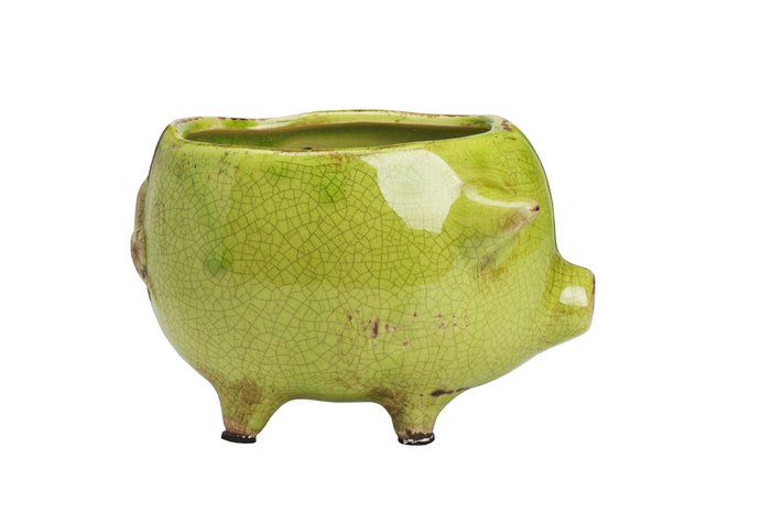 Цветочный горшок Green Pig Planter - купить Кашпо и горшки по цене 1400.0