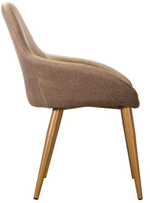 Кресло Kent Сканди Браун Натур бежевого цвета - лучшие Обеденные стулья в INMYROOM