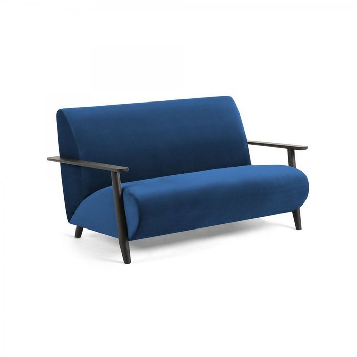 Диван двухместный Marthan темно-синего цвета - купить Прямые диваны по цене 105990.0