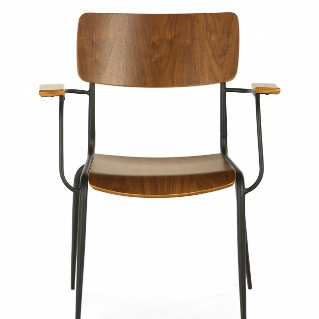 Стул Mies коричневого цветас подлокотниками - купить Обеденные стулья по цене 14935.0