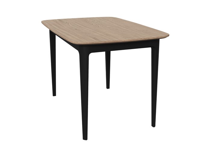 Стол обеденный Tammi 120 бежево-черного цвета - лучшие Обеденные столы в INMYROOM