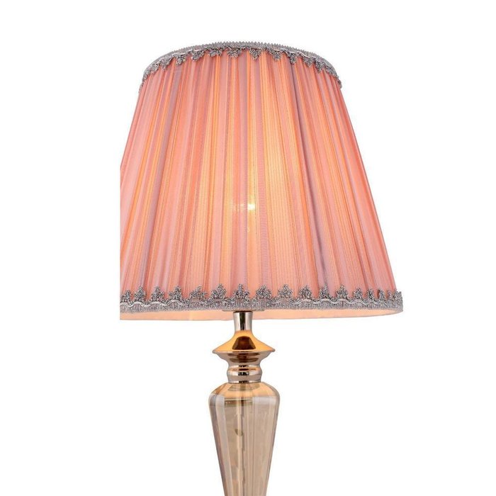 Настольная лампа Vezzo с розовым абажуром - купить Настольные лампы по цене 7480.0