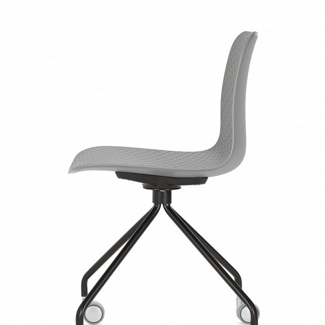 Стул Glide на колесиках серого цвета - купить Офисные стулья по цене 10094.0