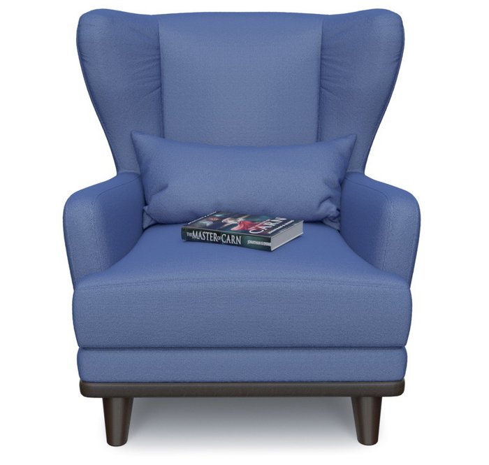 Кресло Роберт Симпл Блю синего цвета - купить Интерьерные кресла по цене 7250.0