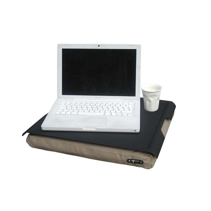 Подставка с пластиковым подносом laptray черная-песочная Подставка с пластиковым подносом laptray черная-песочная