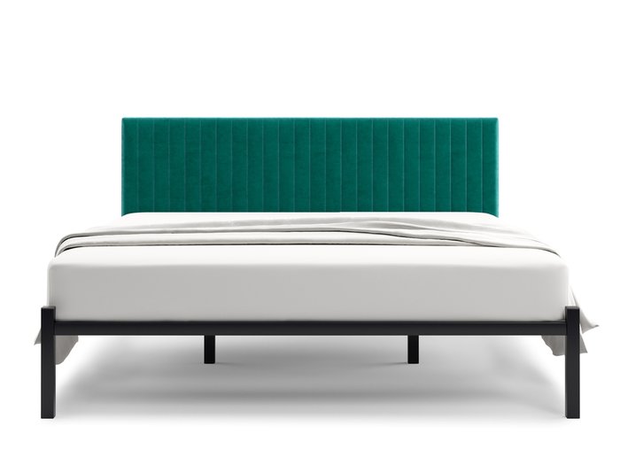 Кровать Лофт Mellisa Steccato 180х200 зеленого цвета без подъемного механизма - купить Кровати для спальни по цене 19900.0