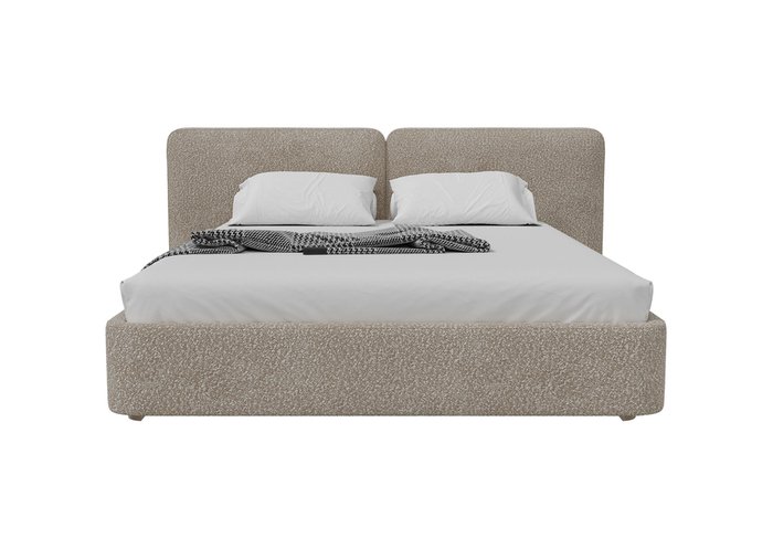 Кровать двуспальная Hub Soft 180х200 цвета капучино с подъемным механизмом - купить Кровати для спальни по цене 132900.0