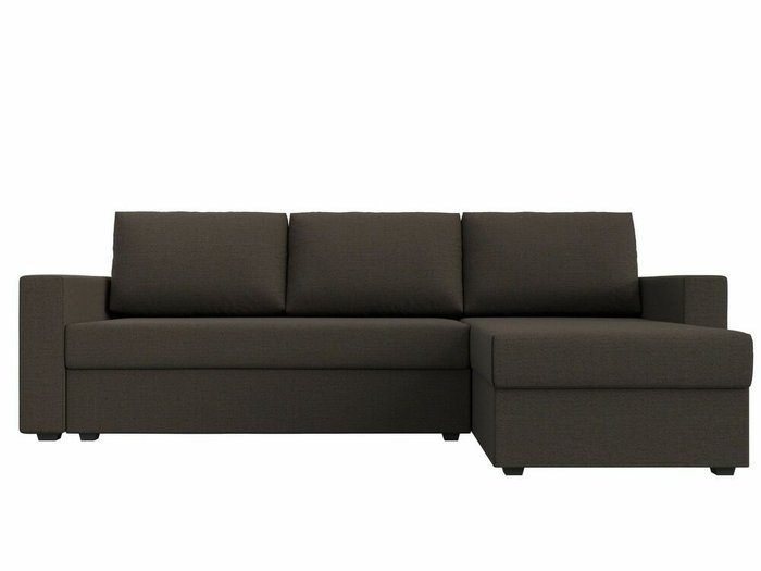 Угловой диван-кровать Траумберг Лайт темно-коричневого цвета правый угол - купить Угловые диваны по цене 25999.0