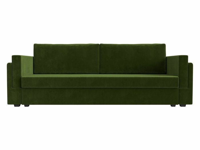 Диван-кровать Лига 007 зеленого цвета - купить Прямые диваны по цене 27999.0
