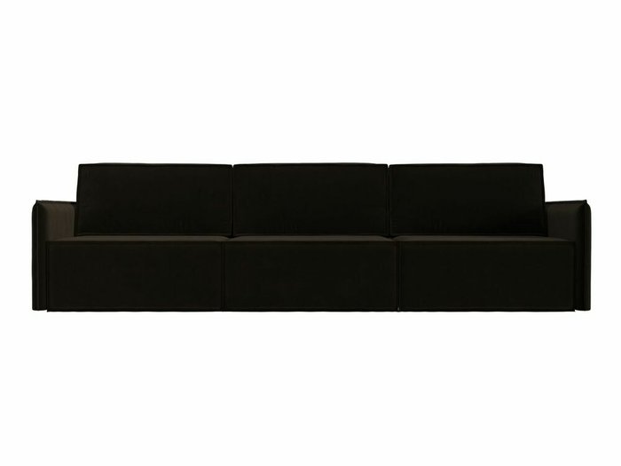 Прямой диван-кровать Либерти лонг коричневого цвета - купить Прямые диваны по цене 74999.0